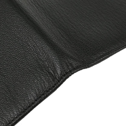 Chanel 1997-1999 Bifold Wallet Purse Black Calfskin