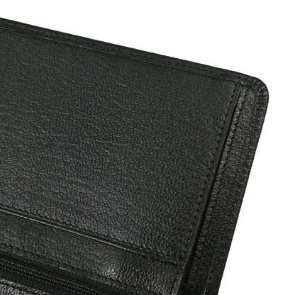 Chanel 1997-1999 Bifold Wallet Purse Black Calfskin