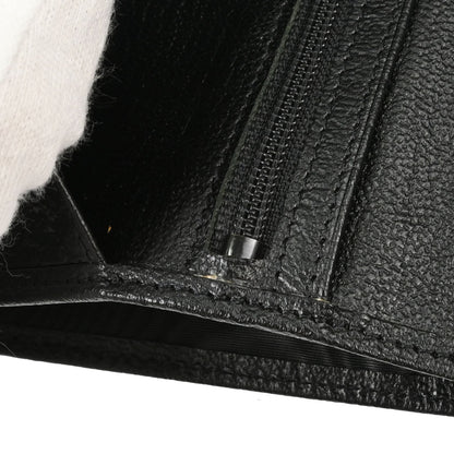 Chanel 1997-1999 Bifold Wallet Purse Black Calfskin