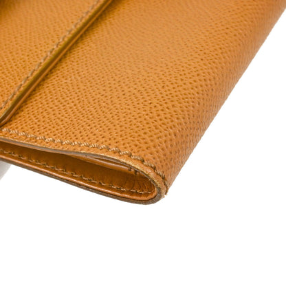 Chanel 1997-1999 Trifold Wallet Purse Brown Calfskin