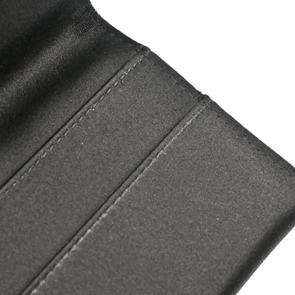 Chanel 2004-2005 Black Satin Choco Bar Cardholder Rhinestone Small Good
