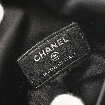 Chanel 2004-2005 Black Satin Choco Bar Cardholder Rhinestone Small Good