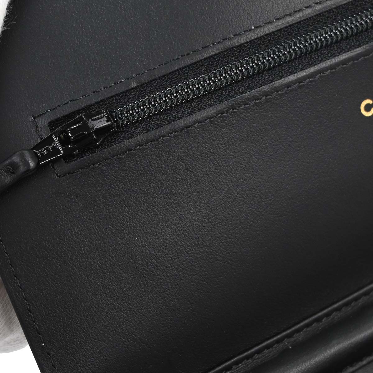 Chanel 2017-2018 Black Calfskin Rhinestone Icon WOC Wallet on Chain Bag