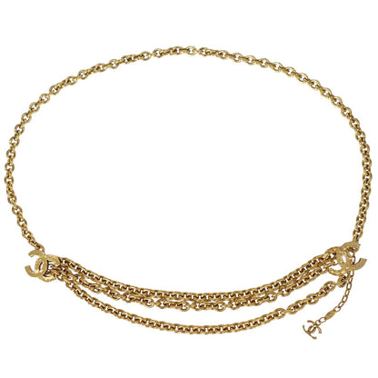 Chanel Chain Belt CC Gold Small Good 1985