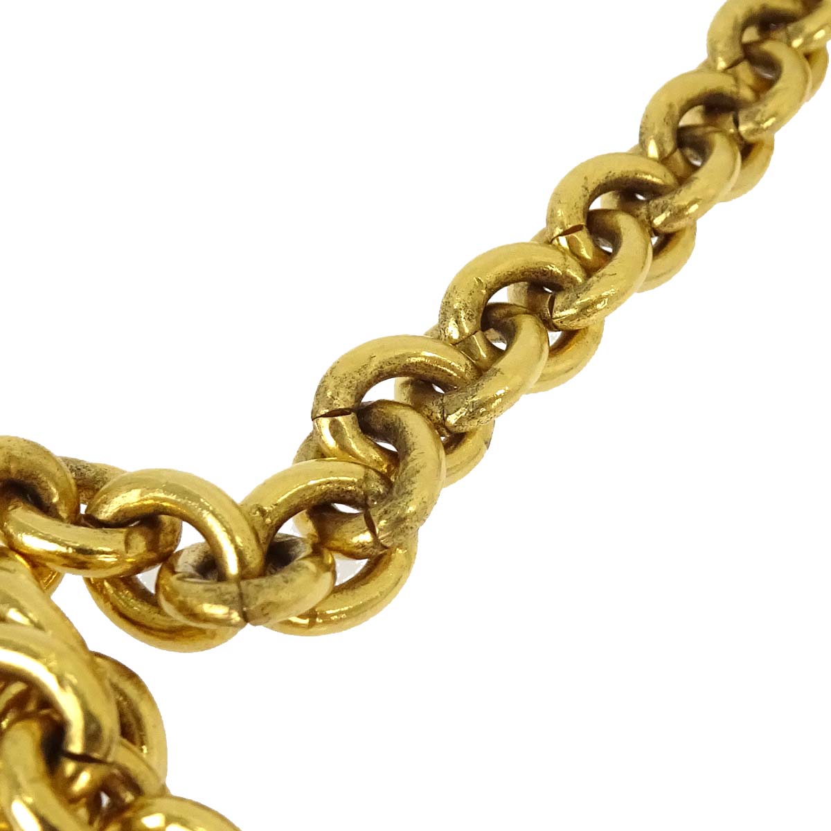 Chanel Chain Belt CC Gold Small Good 1985