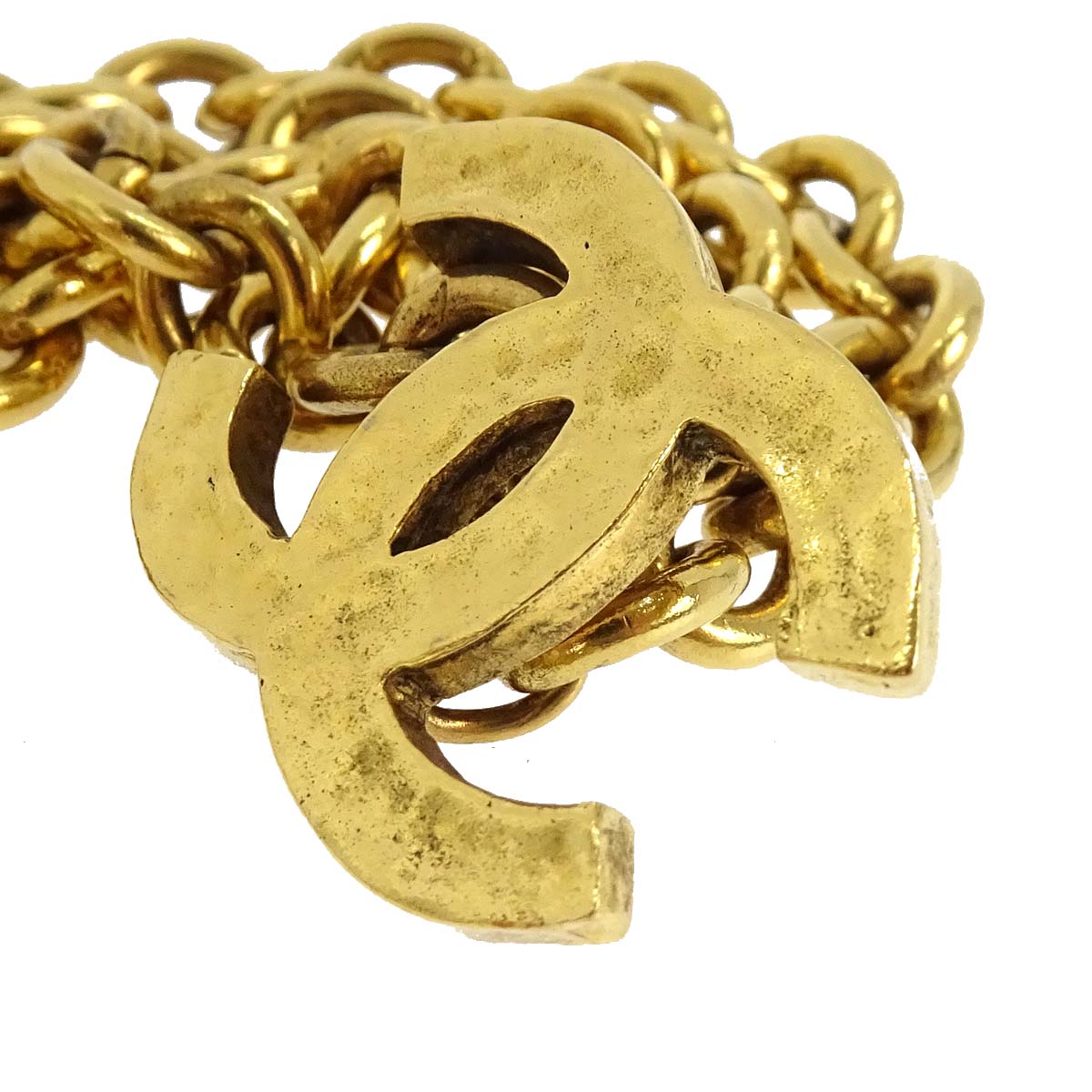 Chanel Chain Belt CC Gold Small Good 1985