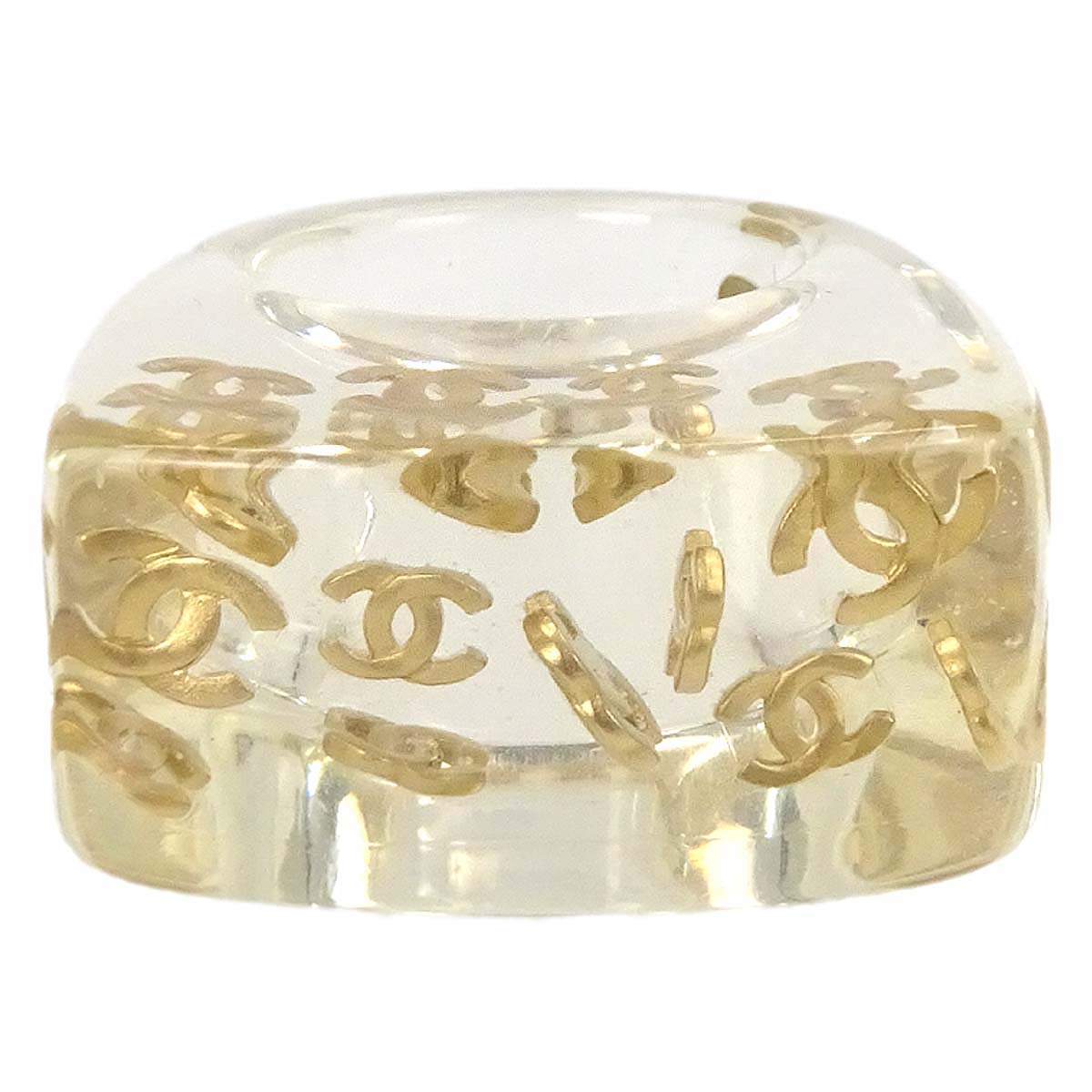 Chanel Ring Clear Acrylic #54 01P