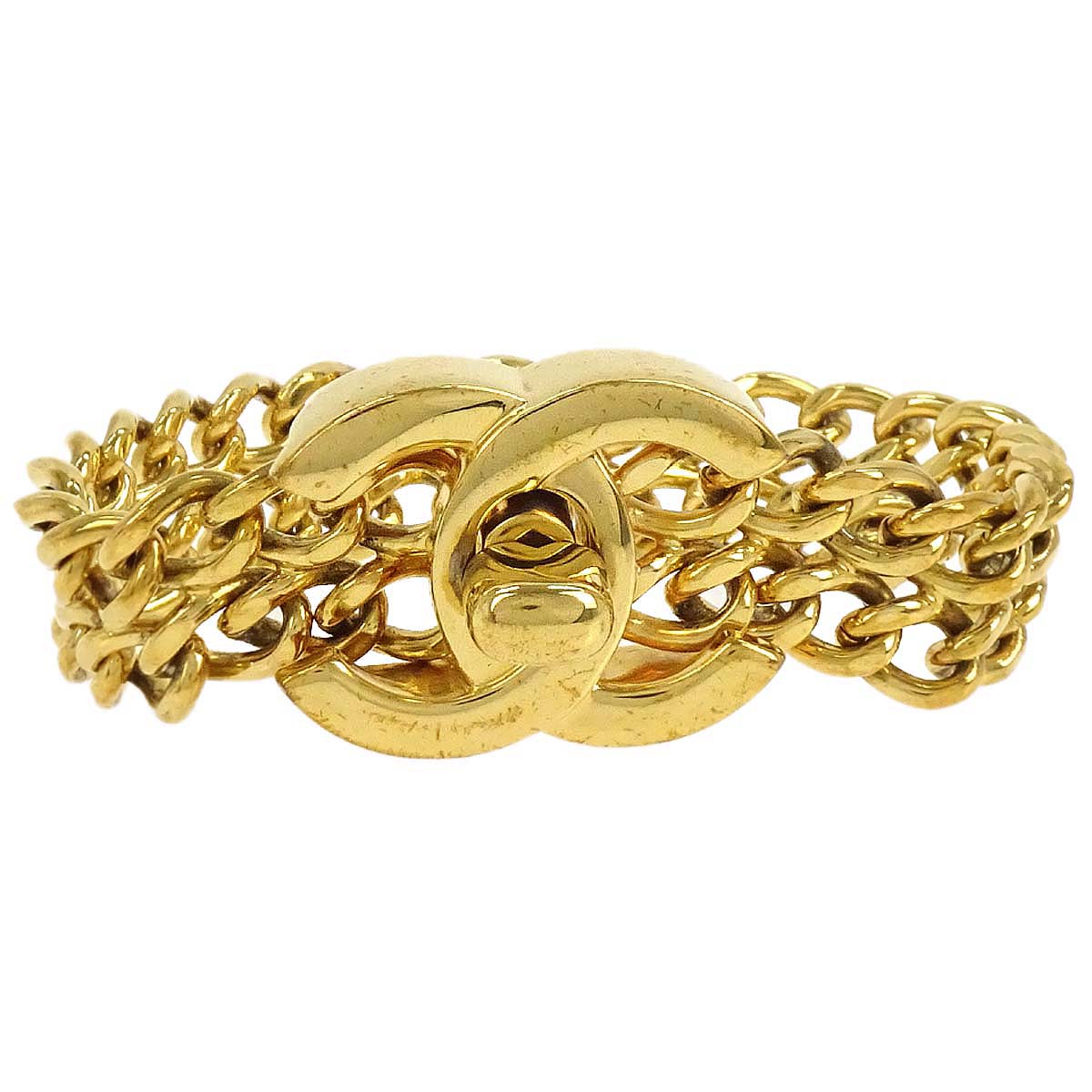 Chanel Turnlock Bracelet Gold 96P