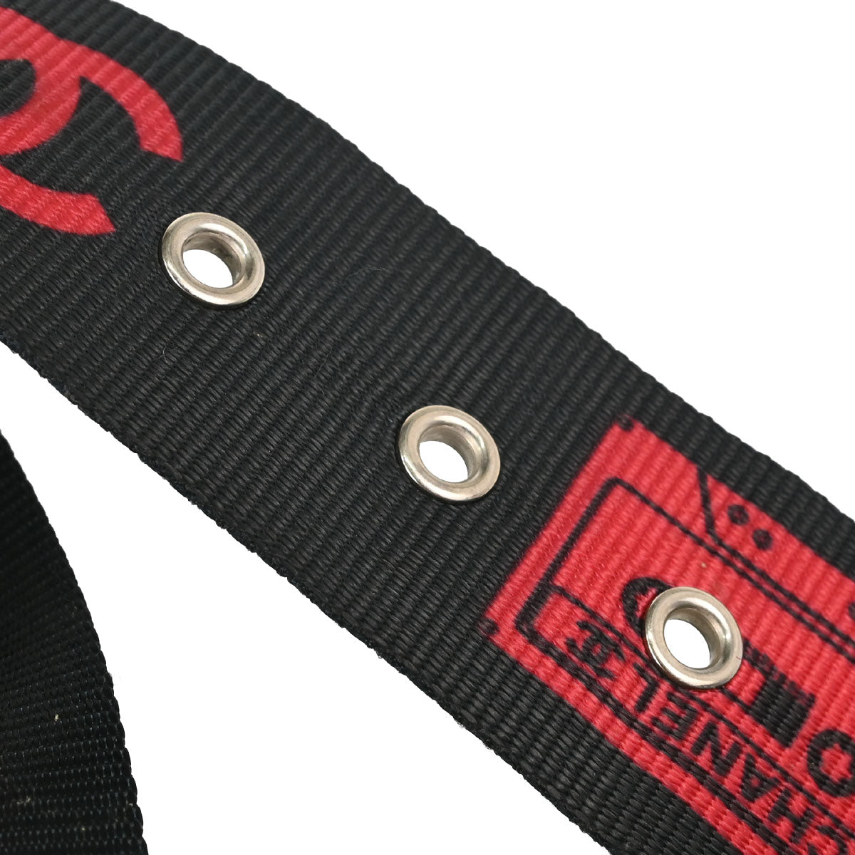 Chanel Cassette Tape Belt Black #75/30