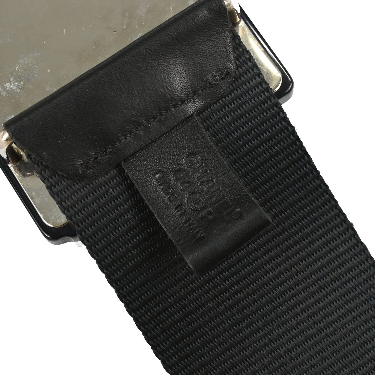 Chanel Cassette Tape Belt Black #75/30