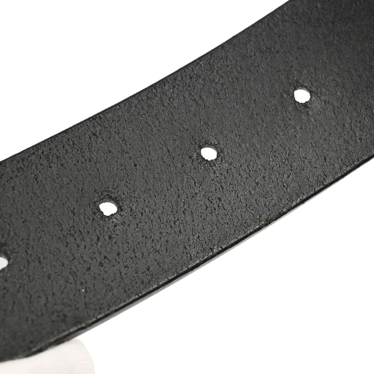 Chanel Black Gold Leather Belt #75/30