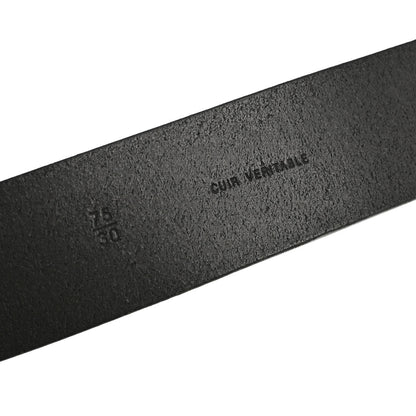Chanel Black Gold Leather Belt #75/30
