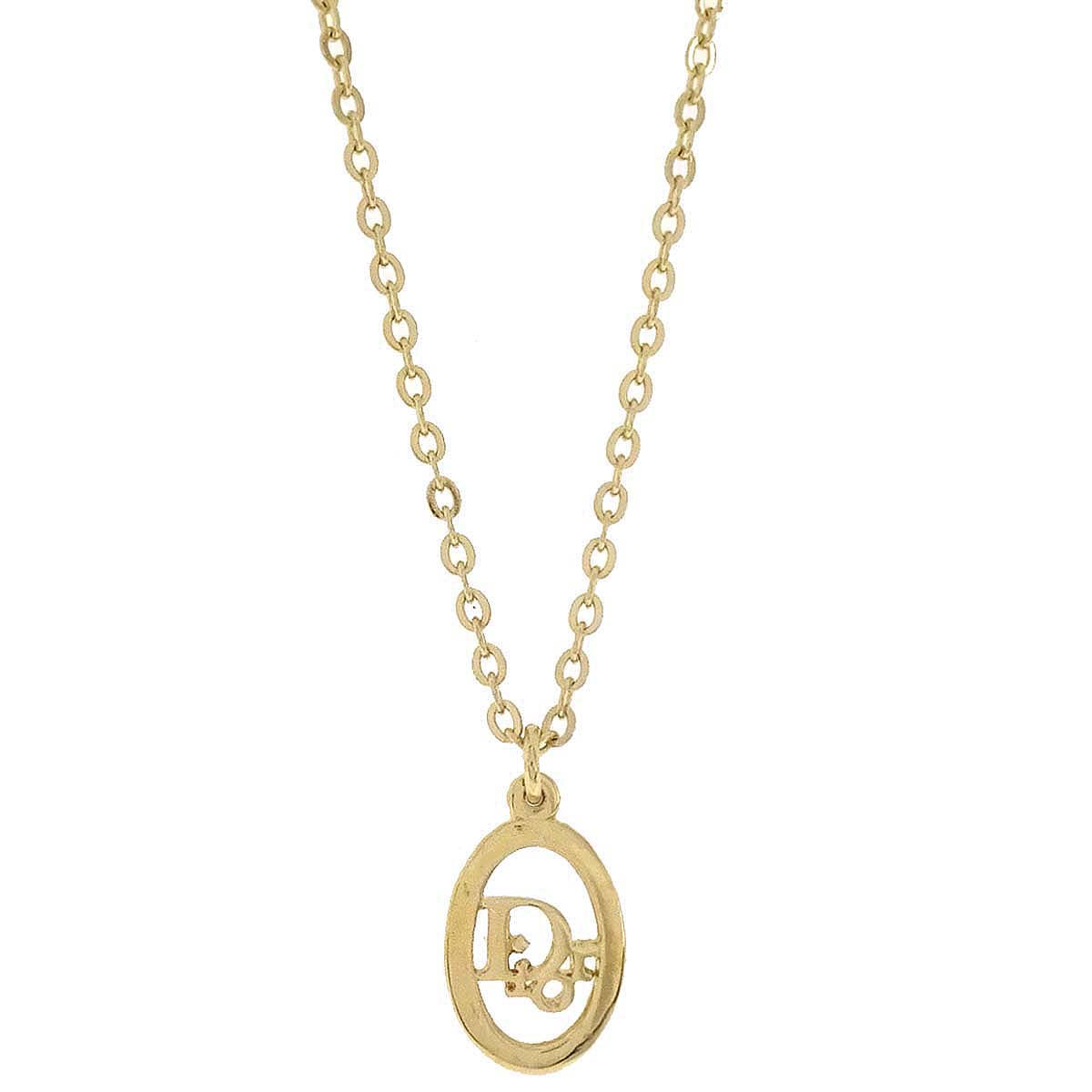 Christian Dior Necklace Pendant Gold