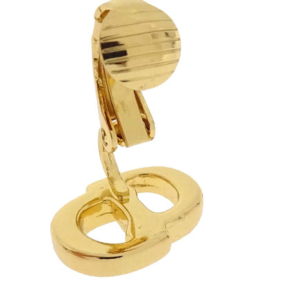 Christian Dior Necklace Pendant Clip-On Earrings Set Gold
