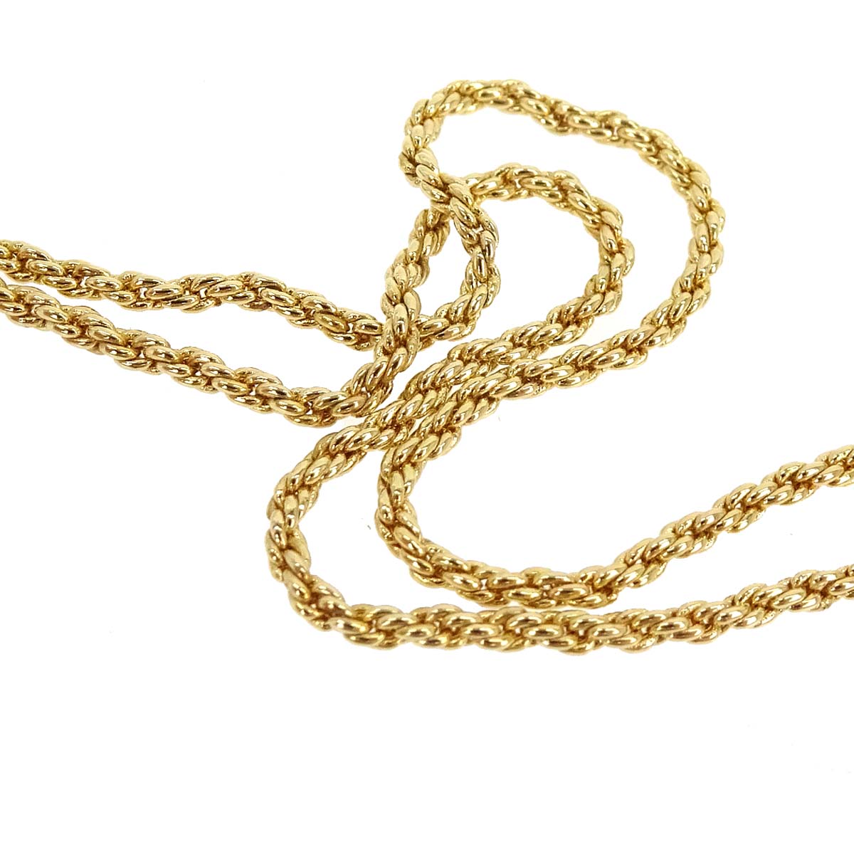 Christian Dior Necklace Pendant Clip-On Earrings Set Gold