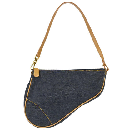 Christian Dior Navy Denim Saddle Handbag