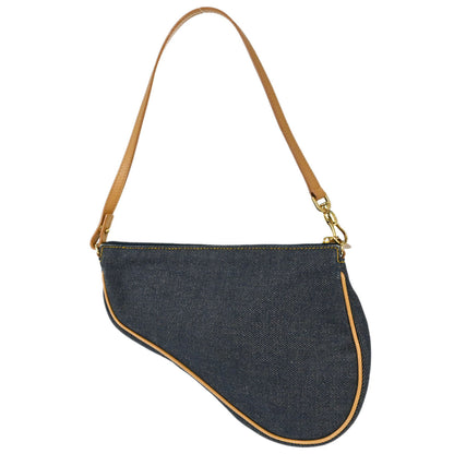 Christian Dior Navy Denim Saddle Handbag