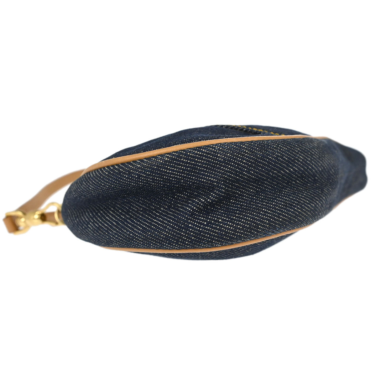 Christian Dior Navy Denim Saddle Handbag