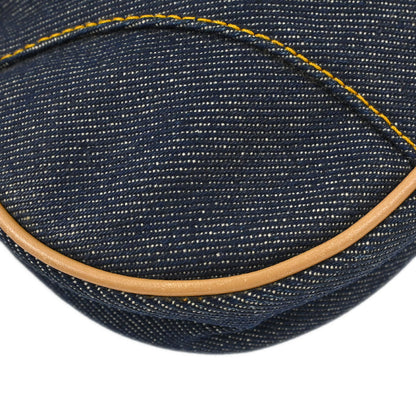 Christian Dior Navy Denim Saddle Handbag