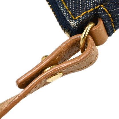 Christian Dior Navy Denim Saddle Handbag