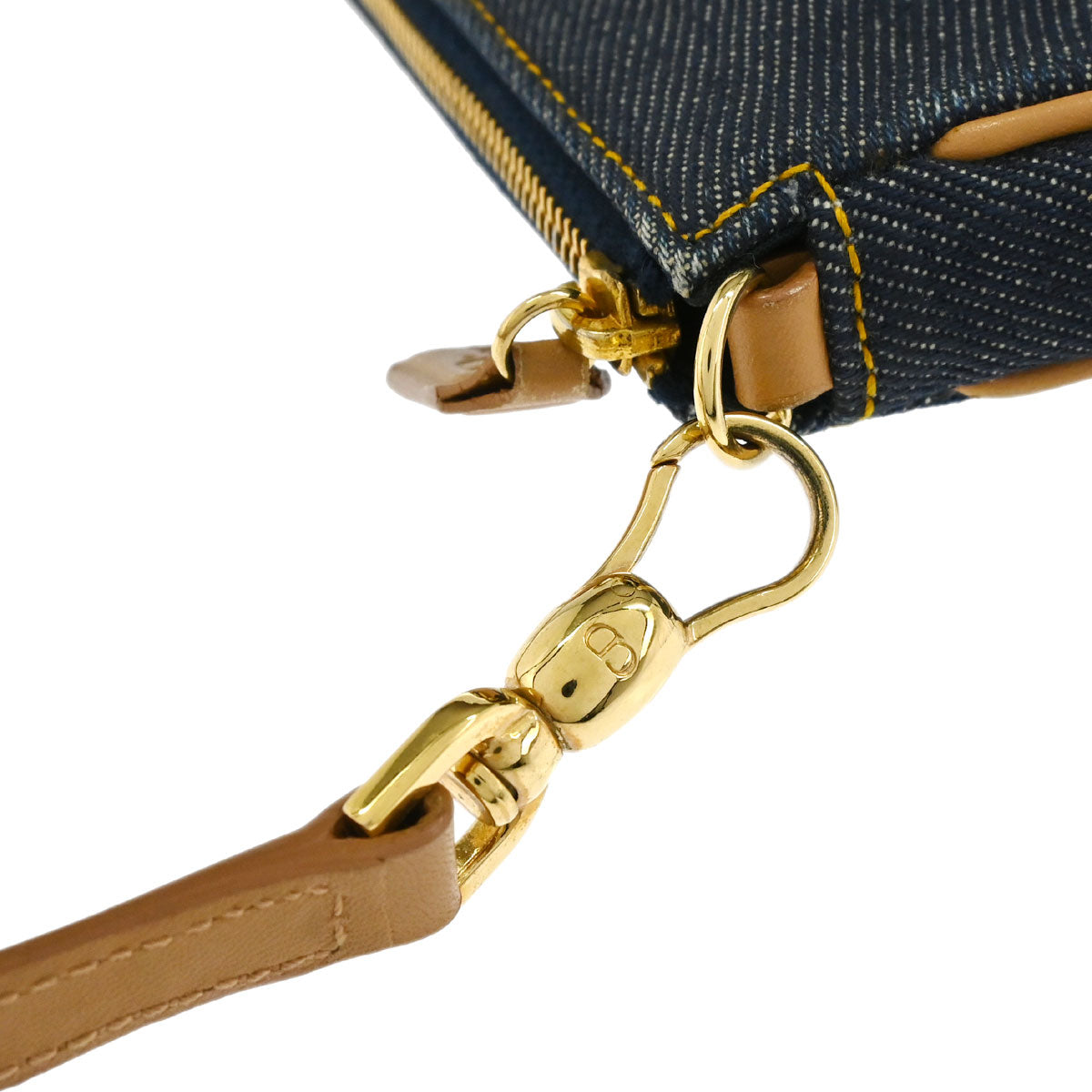 Christian Dior Navy Denim Saddle Handbag