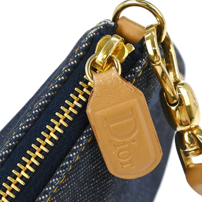 Christian Dior Navy Denim Saddle Handbag