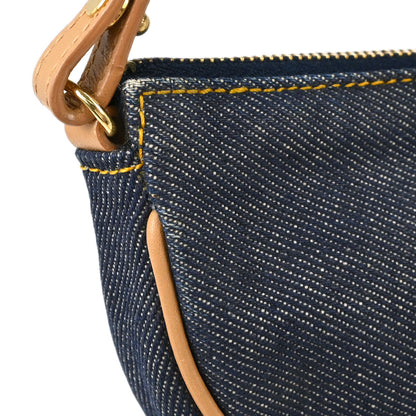 Christian Dior Navy Denim Saddle Handbag