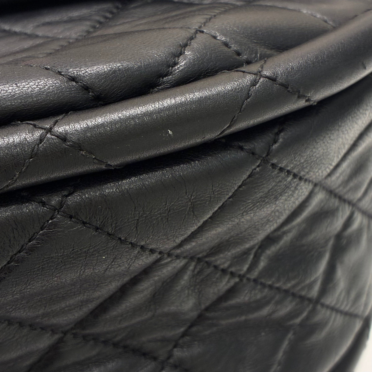 Chanel 2012-2013 Black Lambskin Large Hula Hoop Handbag