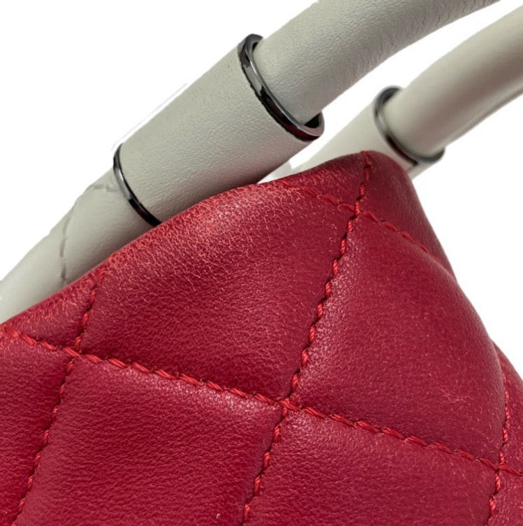 Chanel 2013-2014 Red Lambskin Small Hula Hoop Handbag