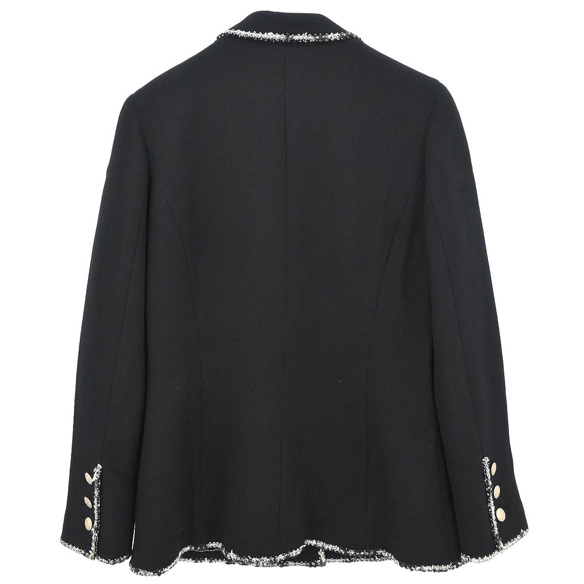 Chanel 2005 Emblem Single Breasted Jacket Black #42