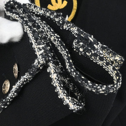 Chanel 2005 Emblem Single Breasted Jacket Black #42