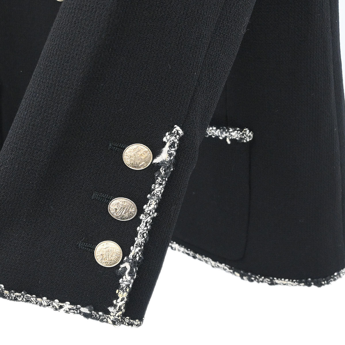 Chanel 2005 Emblem Single Breasted Jacket Black #42