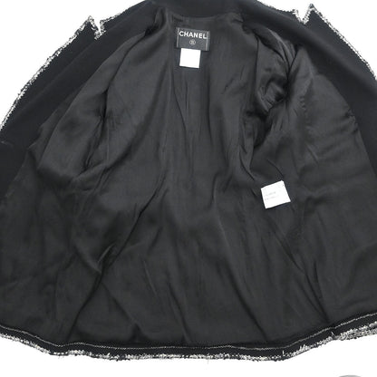Chanel 2005 Emblem Single Breasted Jacket Black #42