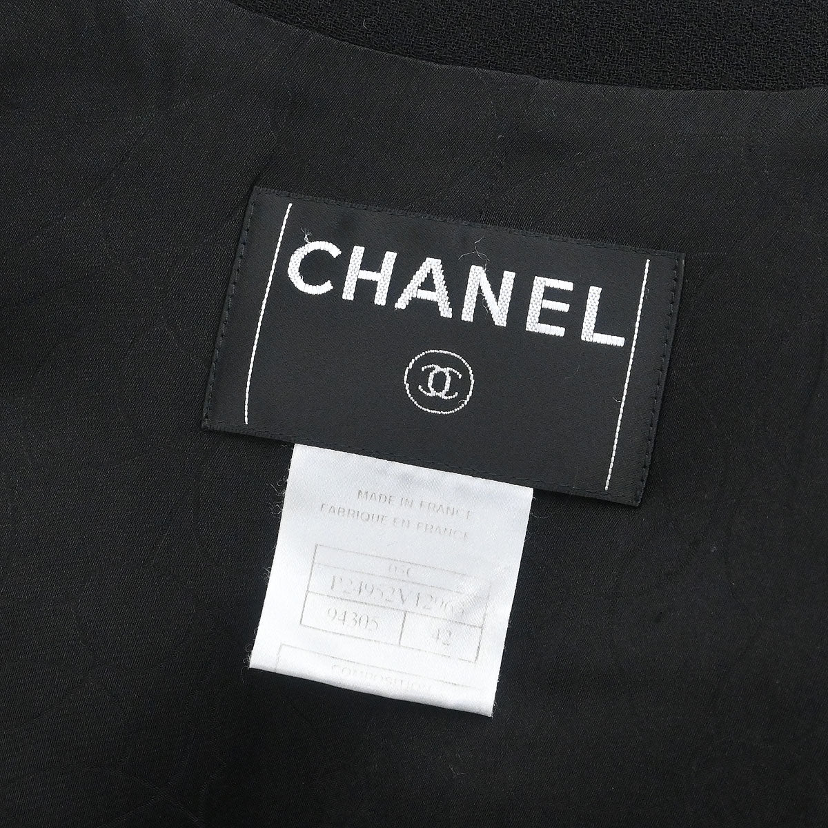 Chanel 2005 Emblem Single Breasted Jacket Black #42