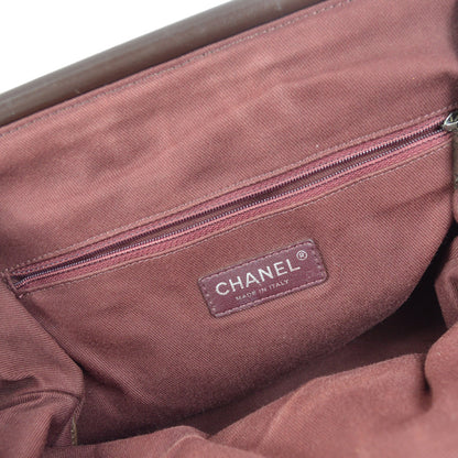 Chanel 2015-2016 Khaki Green Embroidered Handbag