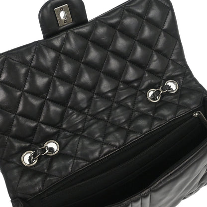 Chanel 2014 Black Lambskin Paris Dallas Stars and Stripes Flap Shoulder Bag