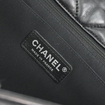 Chanel 2014 Black Lambskin Paris Dallas Stars and Stripes Flap Shoulder Bag