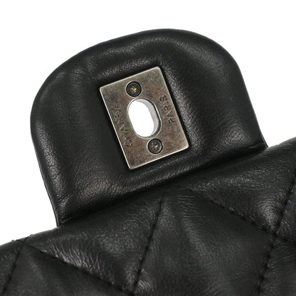 Chanel 2014 Black Lambskin Paris Dallas Stars and Stripes Flap Shoulder Bag
