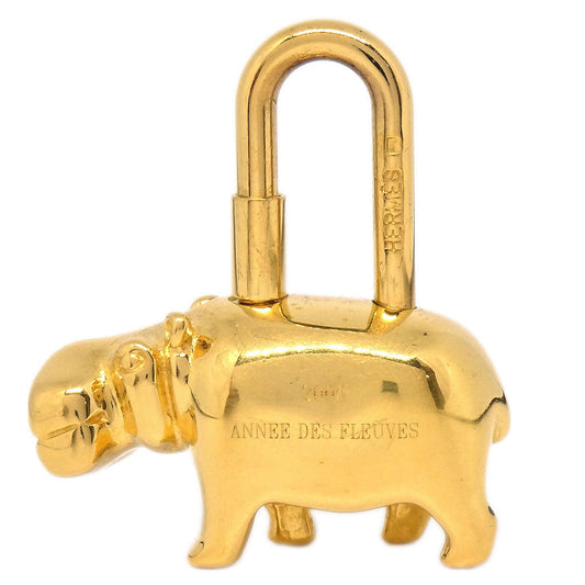 Hermes 2005 Annee Des Fleuves Cadena Gold Small Good