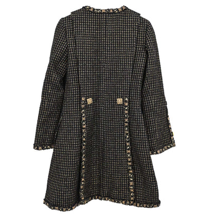 Chanel 2011 Tweed Coat Black Gold #36