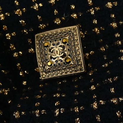 Chanel 2011 Tweed Coat Black Gold #36