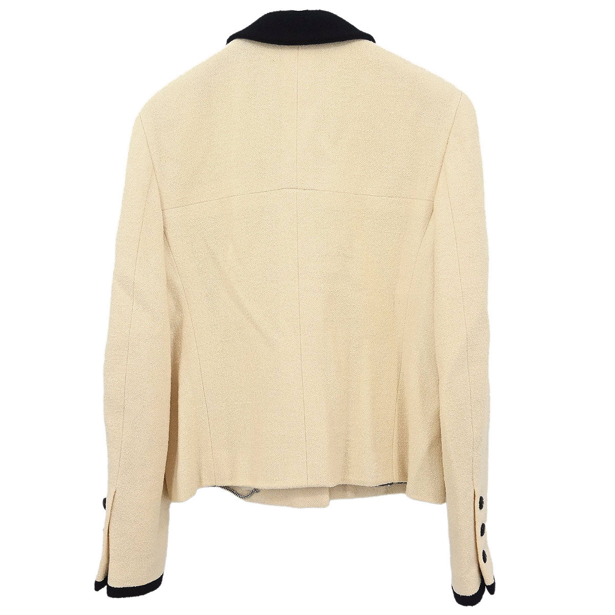 Chanel 1996 Single Breasted Jacket Ivory #42