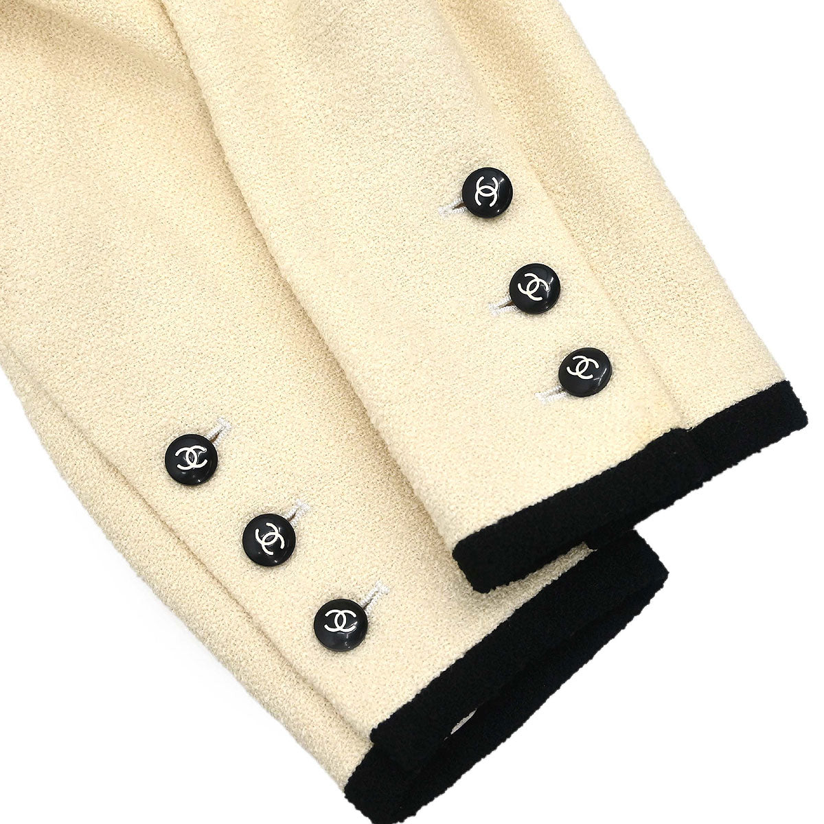 Chanel 1996 Single Breasted Jacket Ivory #42