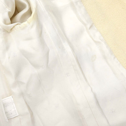 Chanel 1996 Single Breasted Jacket Ivory #42