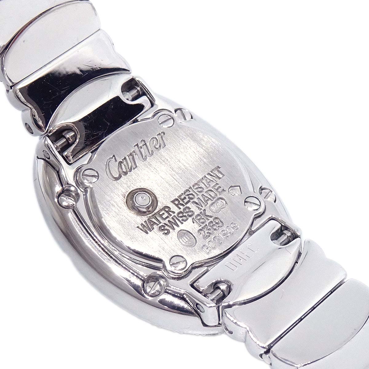 Cartier Mini Baignoire Ref.2369 Quartz Watch 18KWG Diamond