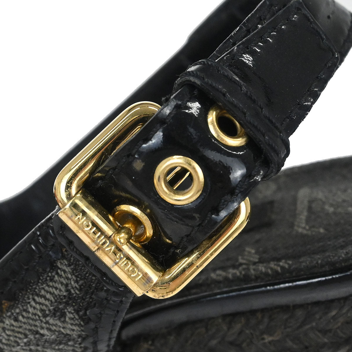 LOUIS VUITTON　エシャルプLVトゥジュール　中古　Mイ-403 Louis Vuitton * Black Monogram Denim Sandals Shoes – AMORE Vintage