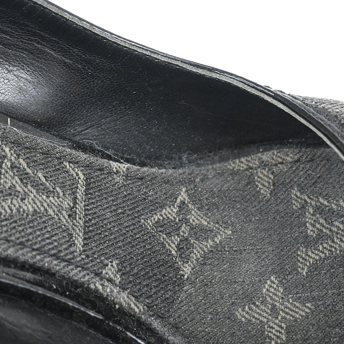 Louis Vuitton * Black Monogram Denim Sandals Shoes – AMORE Vintage