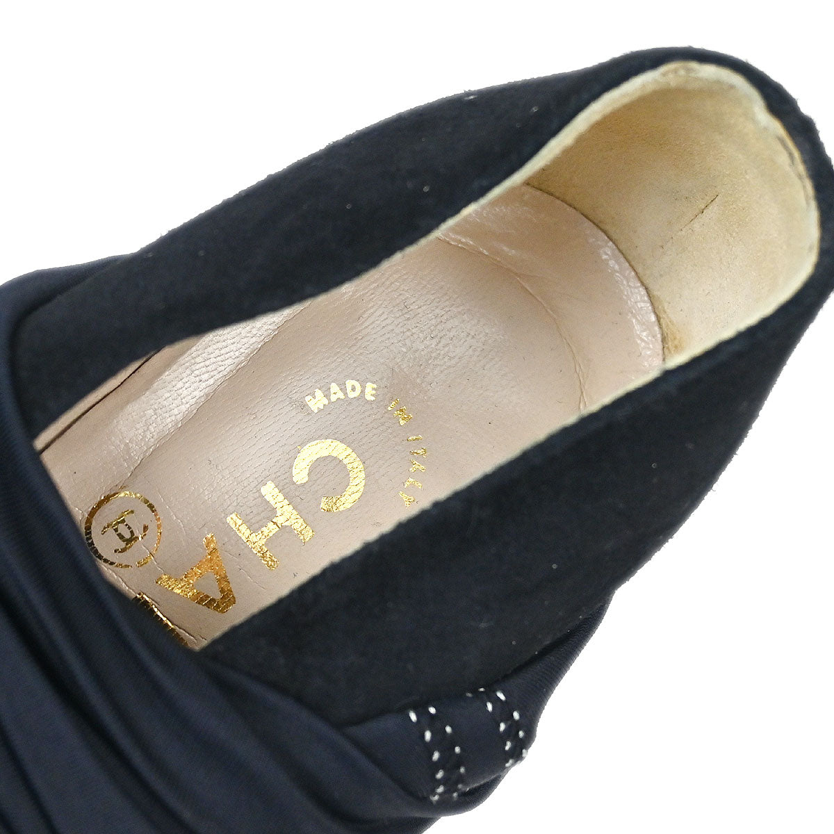Chanel * 1994 Thigh-High Sock Boots Shoes #37