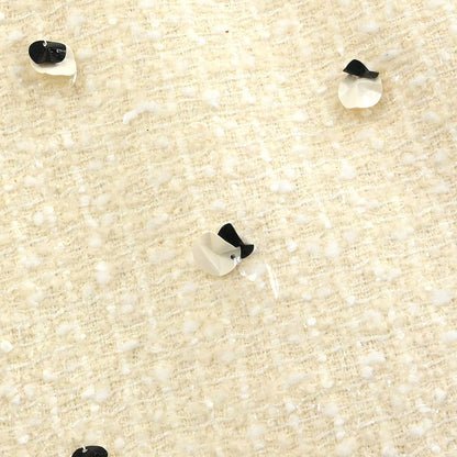 Chanel 1995 Single Breasted Collarless Jacket White #40