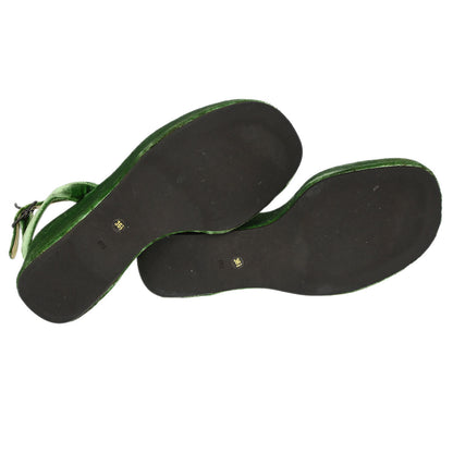 Prada * Velvet Sandals Shoes #36 1/2
